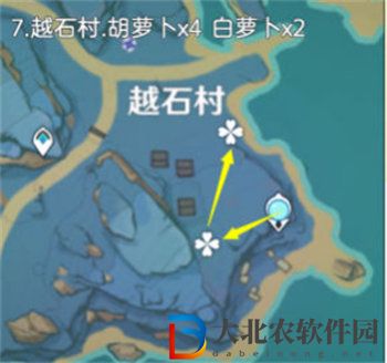 原神胡蘿卜采集路線介紹