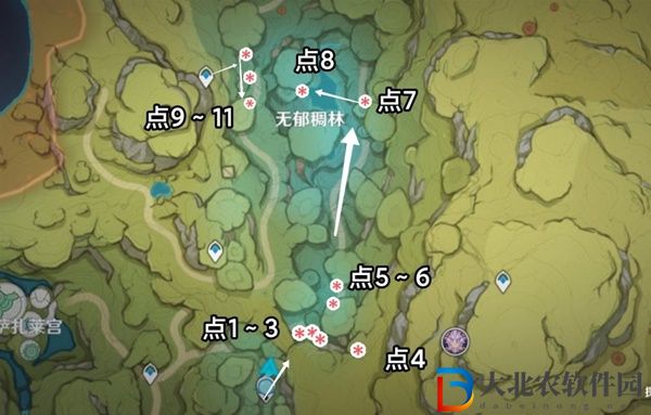 原神流浪者突破材料樹王圣體菇采集位置分布圖