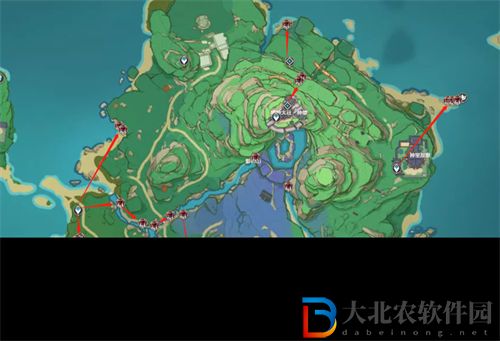 原神刀鐔高效采集路線圖