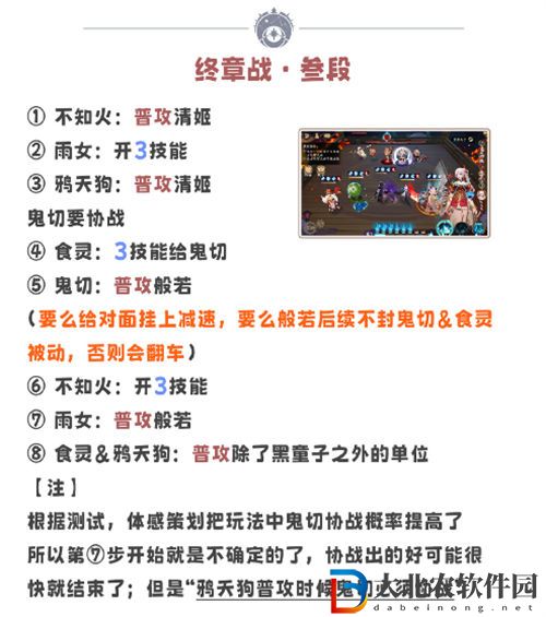 陰陽師殘局得勝終章戰打法攻略