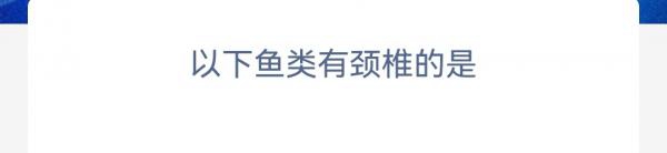 神奇海洋正確答案4.25-以下魚類有頸椎的是