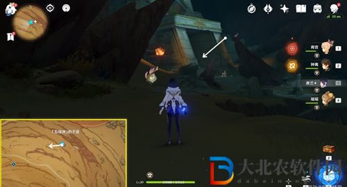 原神千壑沙地無名的石碑位置大全