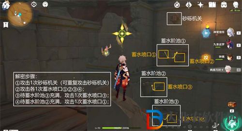 原神千壑沙地蓄水池解密全步驟攻略