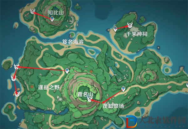 原神冬極白星突破材料采集路線一覽