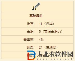 《泰拉瑞亞》銀闊劍武器介紹