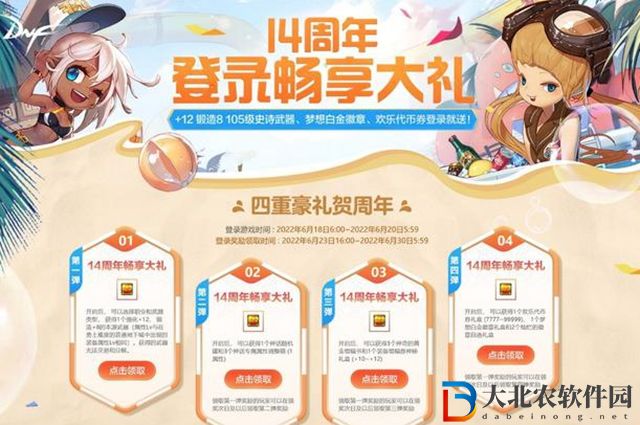 dnf周年慶獎勵領取條件2022一覽