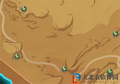 原神荒石蒼漠草神瞳位置詳情大全