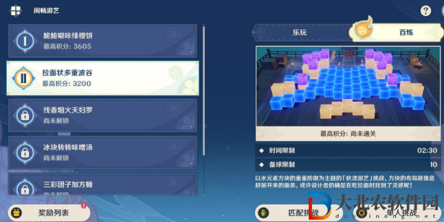 《原神》拉面狀多重波谷攻略