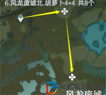 原神胡蘿卜采集路線介紹