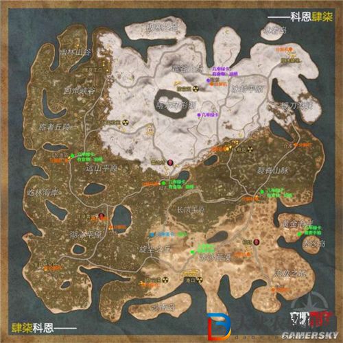 王*
戰(zhàn)爭文明重啟地圖資源分布圖一覽