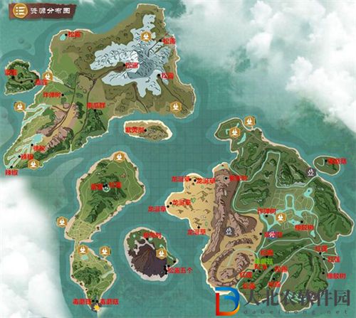創(chuàng)造與魔法資源分布圖2022