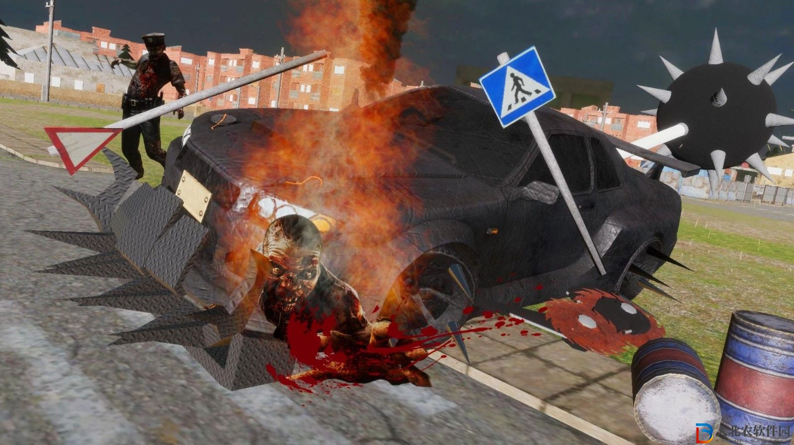 僵尸殺戮粉碎車