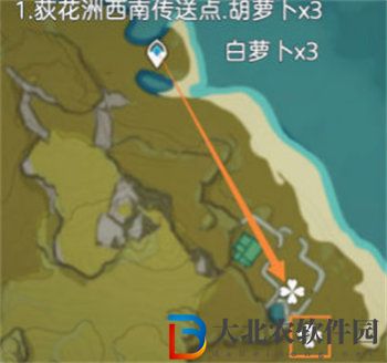 原神胡蘿卜采集路線介紹