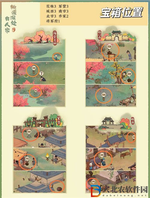 桃源深處有人家南有喬木寶箱位置一覽
