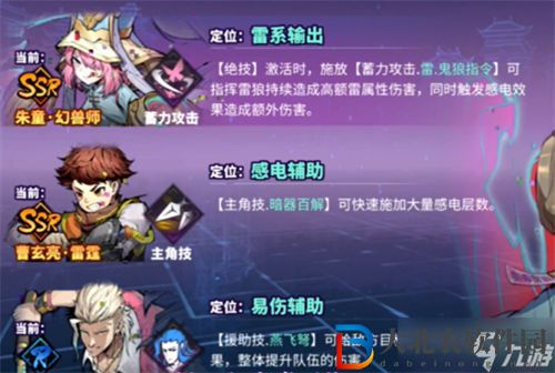 鎮魂街天生為王雷隊陣容搭配推薦攻略