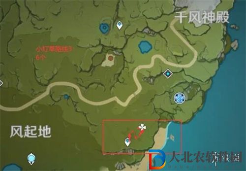 原神小燈草快速采集路線圖
