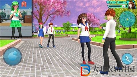 浪漫櫻花高中校園