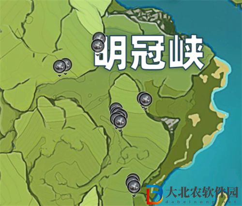 原神白鐵*
分布圖一覽