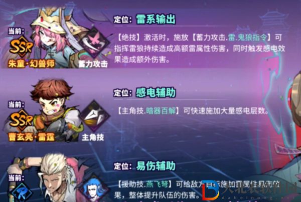 鎮魂街天生為王雷隊陣容搭配攻略