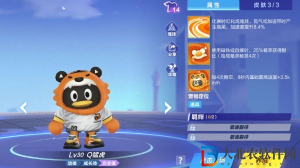 《QQ飛車手游》寵物Q猛虎介紹