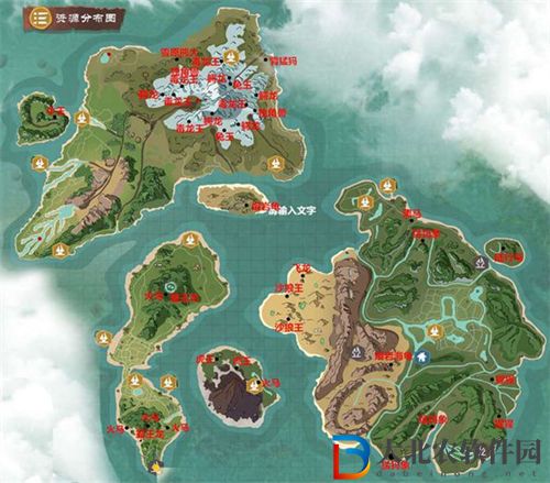 創(chuàng)造與魔法資源分布圖2022