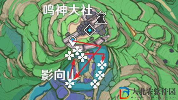原神3.3神里綾人突破材料緋櫻繡球高效采集路線