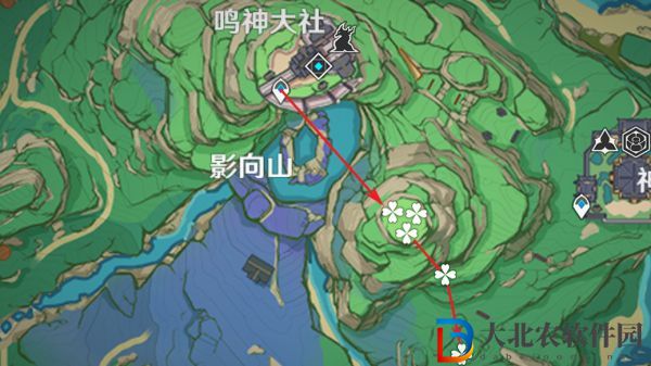原神3.3神里綾人突破材料緋櫻繡球高效采集路線