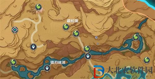 原神荒石蒼漠草神瞳位置詳情大全