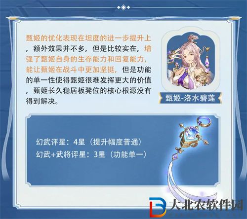 三國志幻想大陸甄姬幻武強度分析