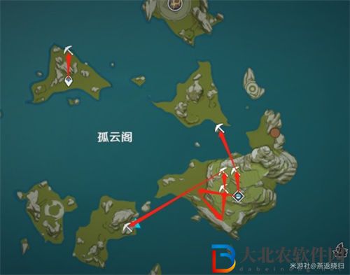 原神3.3璃月石珀采集路線圖