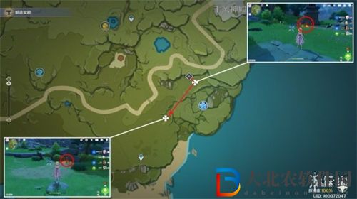 原神烈焰花采集路線分布圖