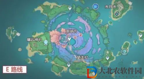 原神飄浮靈海祁島速刷路線圖一覽