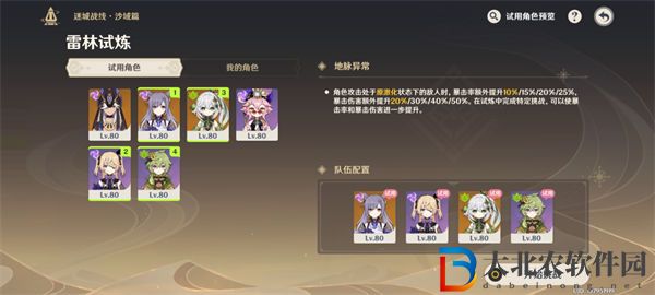 原神迷城戰線沙域篇第一階段打法攻略