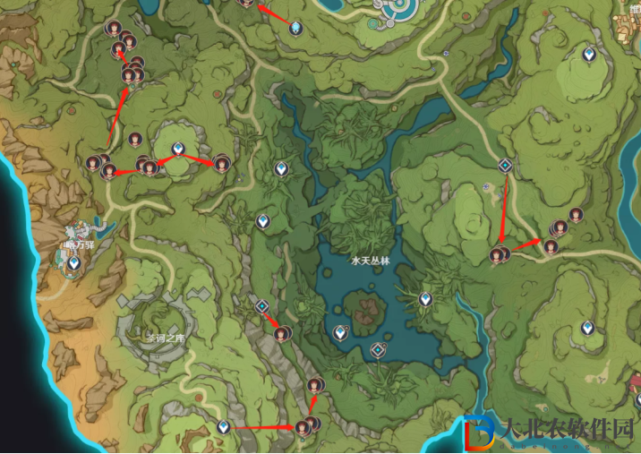 《原神》3.4鍍金旅團討伐路線