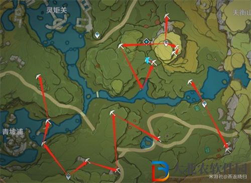 原神3.3璃月石珀采集路線圖