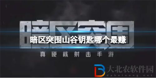 暗區突圍山谷鑰匙性價比推薦