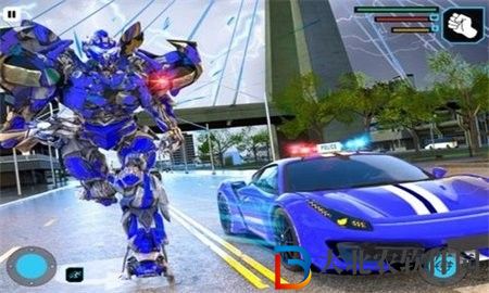 警車機器人變形戰