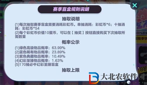 蛋仔派對盲盒畢業*
虹幣數量一覽