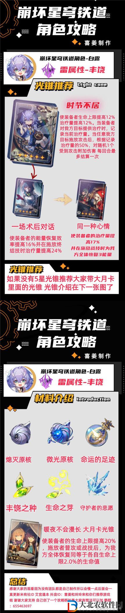 崩壞星穹鐵道白露怎么培養