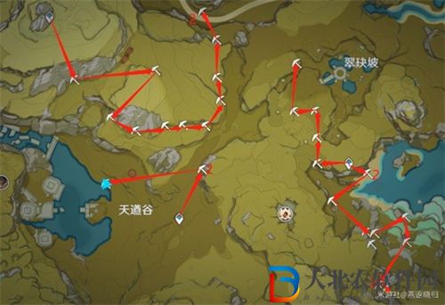 原神3.3璃月石珀采集路線圖
