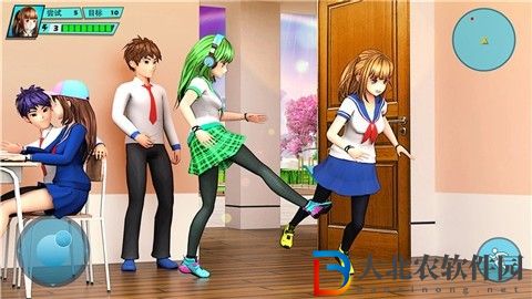浪漫櫻花高中校園