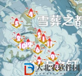 《原神》所有緋紅玉髓位置