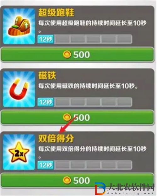 地鐵跑酷雙倍得分作用解析