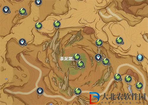 原神荒石蒼漠草神瞳位置詳情大全