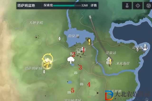 諾亞之心塔薩姆盆地風景點在哪-塔薩姆盆地風景點位置介紹