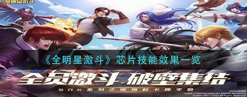 全**
激斗芯片技能效果強度介紹