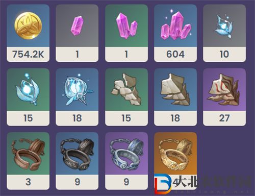 原神飾鐵之花升級材料匯總
