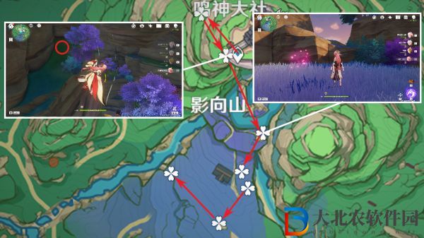 原神3.3神里綾人突破材料緋櫻繡球高效采集路線
