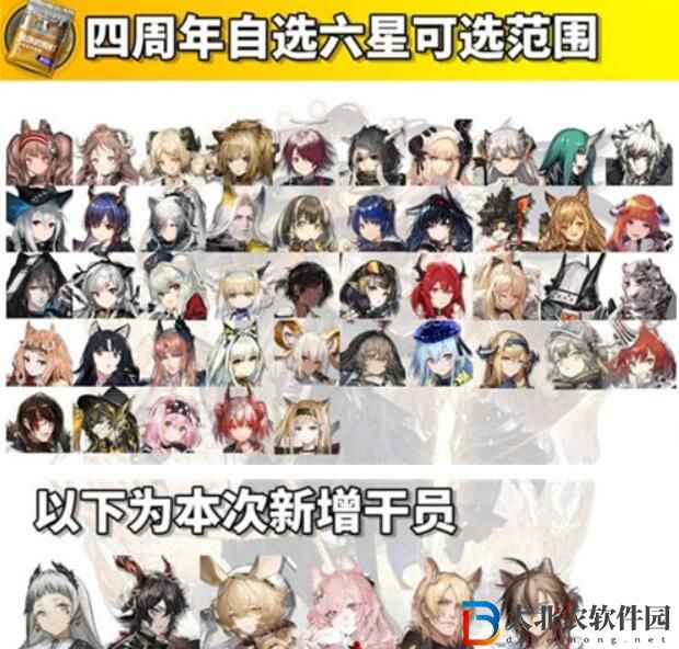 明日方舟四周年自選六星干員詳情介紹