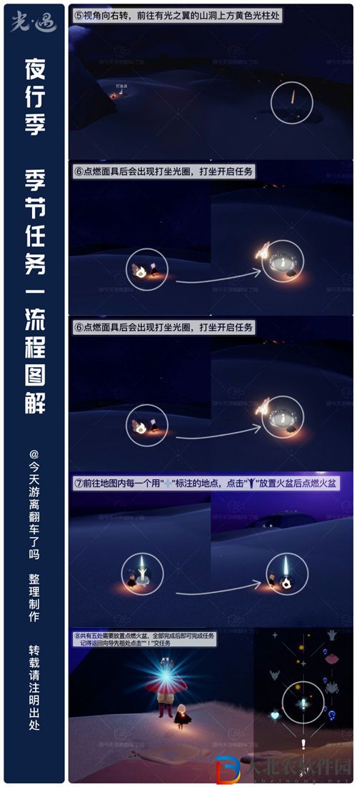 光遇夜行季季節任務一完成攻略
